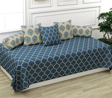 Trance Home Linen 200TC Diwan Set Cotton 6 Pcs | Deewan Printed ...