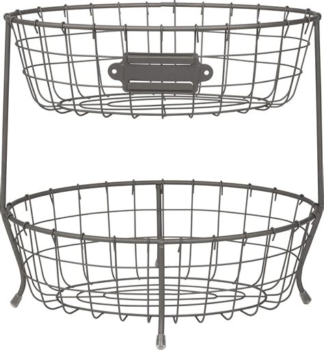 Buy Spectrum Diversified Vintage Living Oval Server Stacked, 2-Tier ...