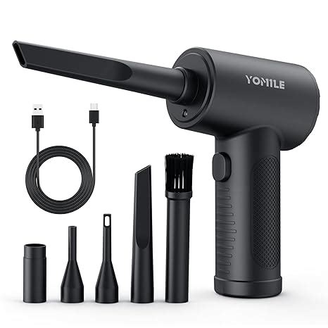 Compressed air Duster - 110000RPM 3 Speeds Electric Air Duster, 7600mAh ...