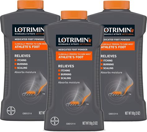 Amazon.com: Lotrimin AF Athlete's Foot Antifungal Powder, Miconazole Nitrate 2% Treatment ...