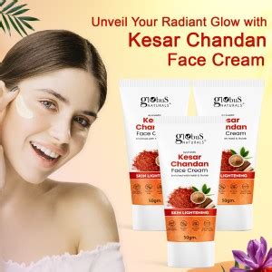 Globus Naturals Daily Glow Kesar Chandan Face Cream with SPF, Skin ...