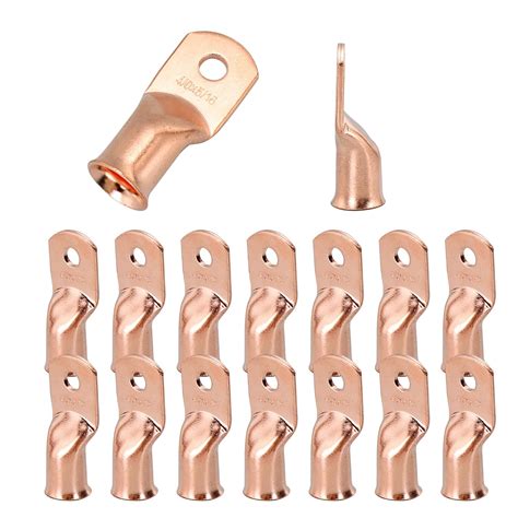 KEJJNYER 15 Pcs 4/0 Battery Cable Lugs 5/16, Copper Cable Wire Lugs ...