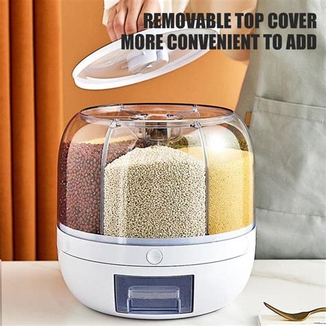 Buy FEMUN Cereal Dispenser, Rice Dispenser, Dry Food Dispenser, Rice ...
