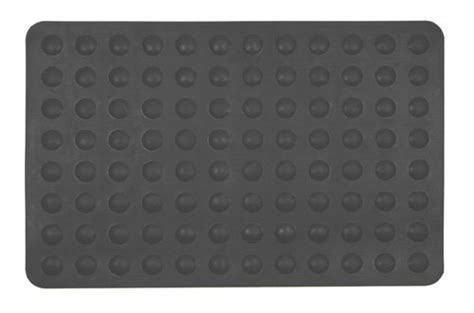 Buy Kikkerland Black Rubber Bath Mat, Small Online at Low Prices in ...