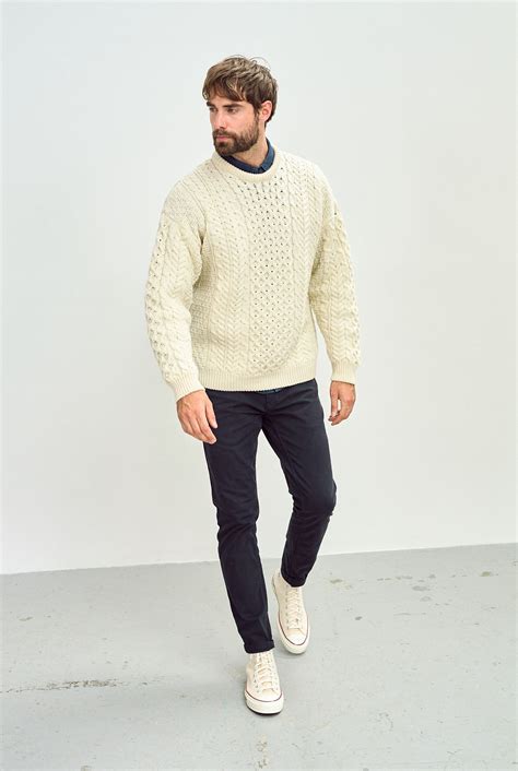 Mens Cream Sweater