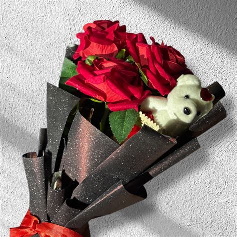 Teddy Rose Glitter Bouquet – Shop Your Flowers