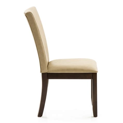 Buy Oxville Set of 2 Faux Leather Dining Chairs - Beige from Home ...
