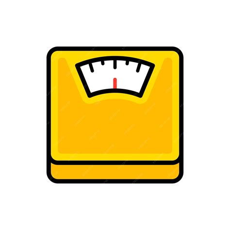 Vector weight scale flat illustration | Premium Vector