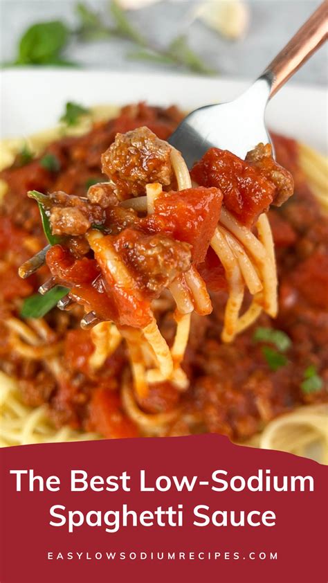 Low Sodium Spaghetti Sauce | Recipe | Easy low sodium recipes, Low ...