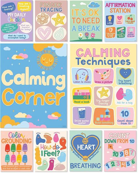 Printable calming corner poster – Artofit