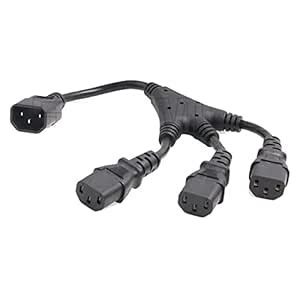 SZRMCC UPS PDU Server Y Splitter Power Cable IEC320 C14 to 3 x C13 10A ...