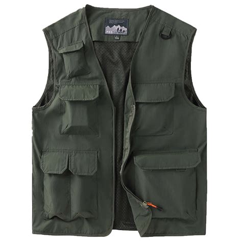 Men's Utility Outdoor Fishing Vest, Big & Tall 2024 Summer Hiking ...