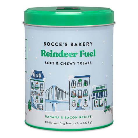 Bocce’s Bakery Holiday Reindeer Fuel Soft & Chewy Dog Treats Tin - Hala ...