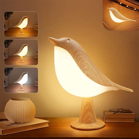 Vvin 2 In 1 Small Desk Lamp Bird Cordless Table | Desertcart INDIA
