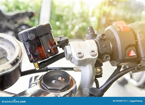 Motorcycle Brake Fluid, Brake Reservoir Stock Image - Image of checkup, brake: 94549775