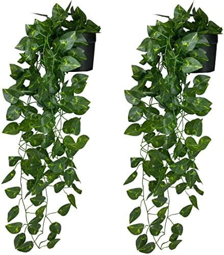 Buy BS AMOR Artificial Creeper Money Plant Leaf Garland | Wall Hanging ...