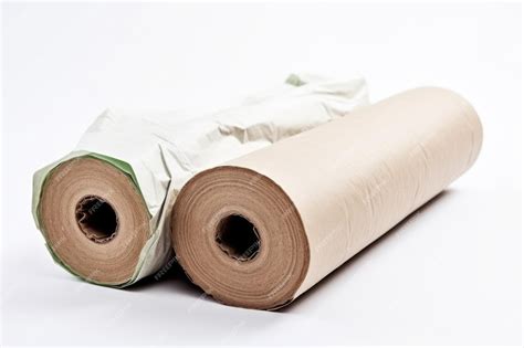 Premium Photo | A roll of recycled paper insulation in packaging ...