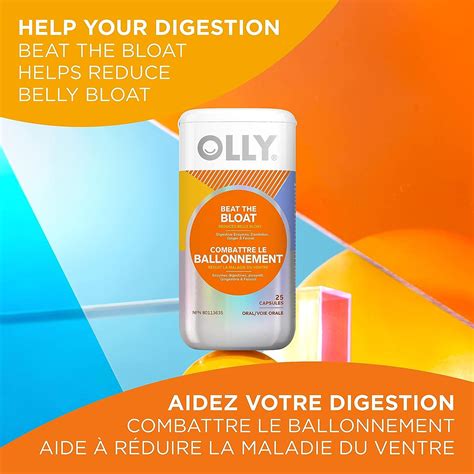 OLLY Beat The Bloat Capsules - Gas, Water Retention Relief for Women ...