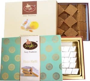 Singla Kaju Katli burfi sweet 400g Chana Dal burfi 400g Combo (Pack of ...