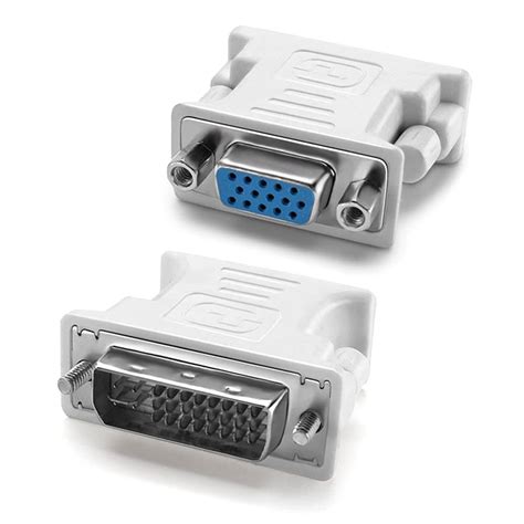 Buy WiredCom® DVI VGA Adapter DVI-I 24+5 Male to VGA HD15 Female ...