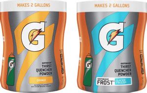 Gatorade Variety Pack Thirst Quencher Powder Drink Mix Orange & Blue ...