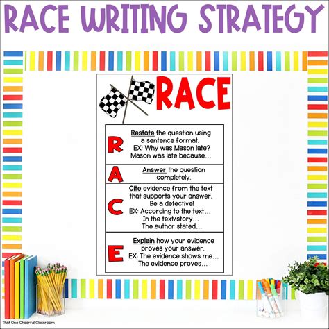 Races writing strategy anchor charts – Artofit