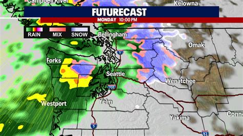 Tuesday Forecast: Lowland rain, mountain snow, and gusty winds | FOX 13 ...