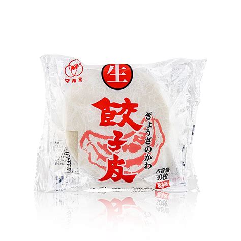 Gyoza dough, round pasta sheets, Ø 8cm, Marumi, 140g, 30 sheets, bag