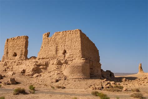 Yumen Pass und Große Mauer der Han Dynastie in Dunhuang