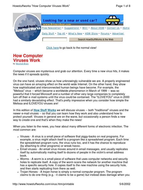 Image result for How Computer Virus Work