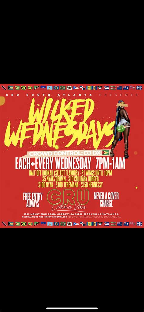 Wicked Wednesdays-SOCO-Hip Hop-Reggae-Dancehall, 1905 Mt Zion Rd ...