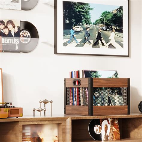 X-cosrack Vinyl Record Storage Crate, Wooden LP India | Ubuy