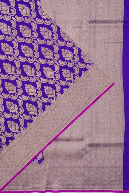 Banarasi Silk Phekwa Brocade Violet Saree | Kankatala