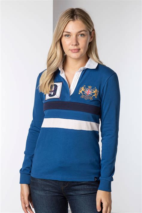 Ladies Striped Rugby Shirt UK | Womens Rugby Shirt | Rydale