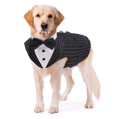 Kuoser Dog Tuxedo Dog Suit and Bandana Set, Dogs Tuxedo Wedding Party ...