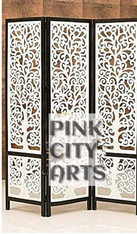 Buy PINK CITY ARTS Room Divider 6 Feet Partition Wall White Divider 3 ...