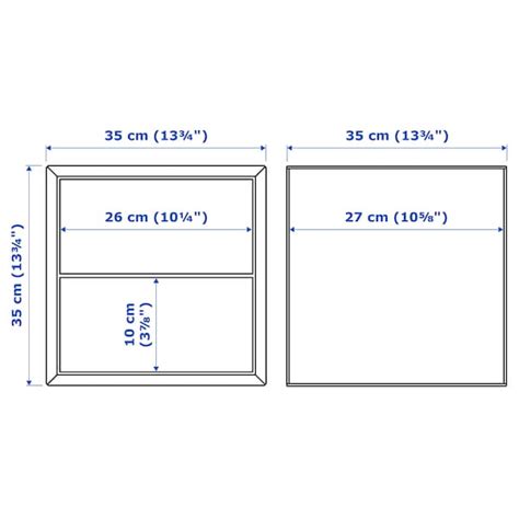 EKET wall cabinet with 2 drawers, white, 35x35x35 cm (133/4x133/4x133/4 ...