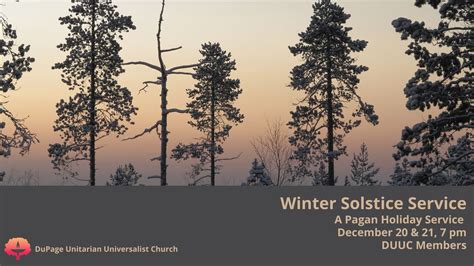 Winter Solstice Service, 1828 Old Naperville Rd, Naperville, IL, United ...