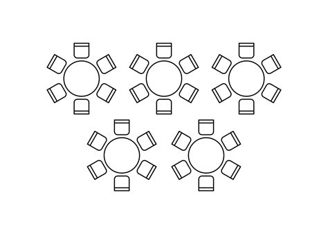 Plan for arranging seats and tables in interior on event banquet ...