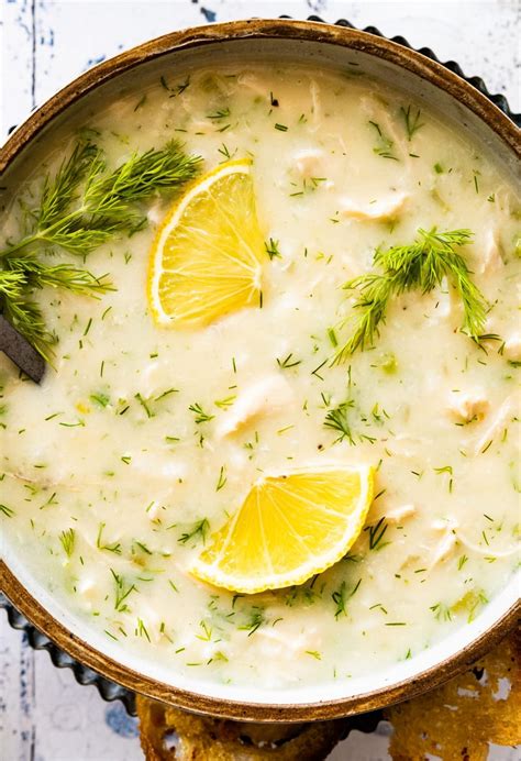 Avgolemono Soup Recipe | Greek Lemon Chicken Rice