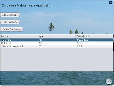 JavaFX Crud 的图像结果