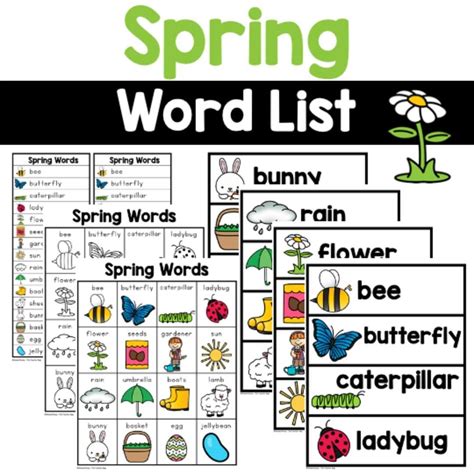 Image result for Spring Words