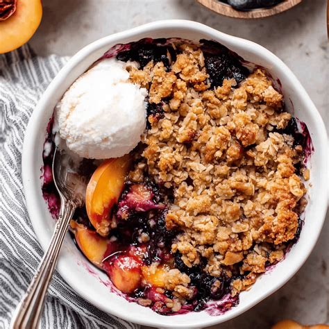 Blueberry Peach Crumble – Easy and Delicious Summer Dessert - The ...