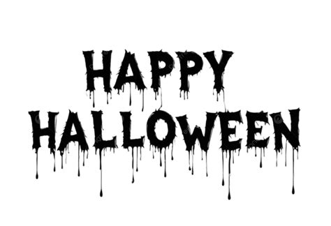 Happy Halloween Clip Art Black And White Happy Halloween Elements