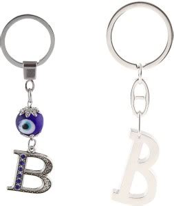 Gratus Combo of Evil Eye B Letter/Alphabet & Stylish B Letter/Alphabet ...