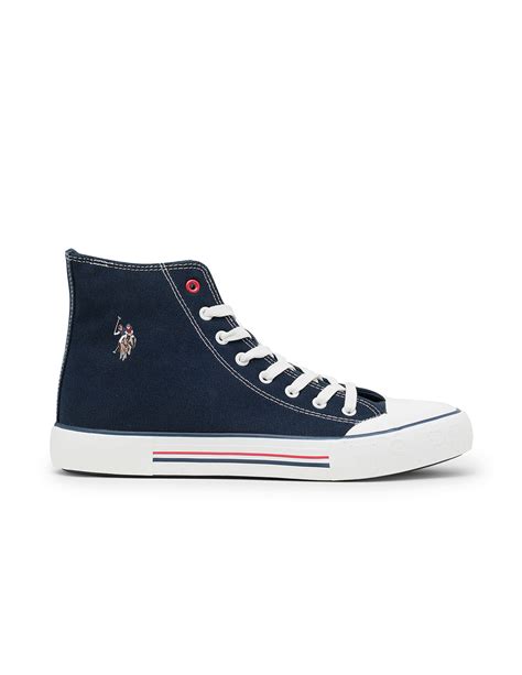Buy Men Vlair 2.0 Canvas Mid Top Casual Shoes Blue|U.S. Polo Assn. India