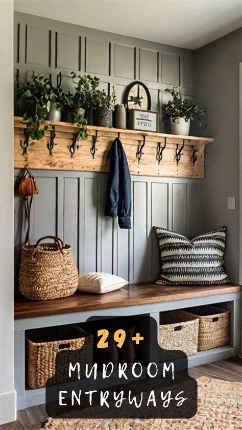 29 Mudroom Entryway Ideas To Organize Your Space in 2025 | Mudroom ...