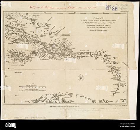 A map of the English, French, Spanish, Dutch, & Danish Islands, in the West Indies, taken from ...