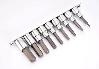 Toptul GAAG0902 9PCS 1/2" DR. Long Hex Bit Socket Rail set : Amazon.in ...