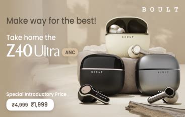 Boult Audio Introduces Z40 Ultra TWS Earbuds, Enhancing On Z40's ...
